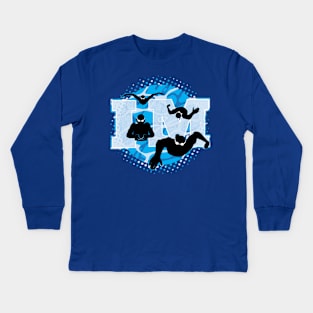 Swim Team IM Splash Swimmers Kids Long Sleeve T-Shirt